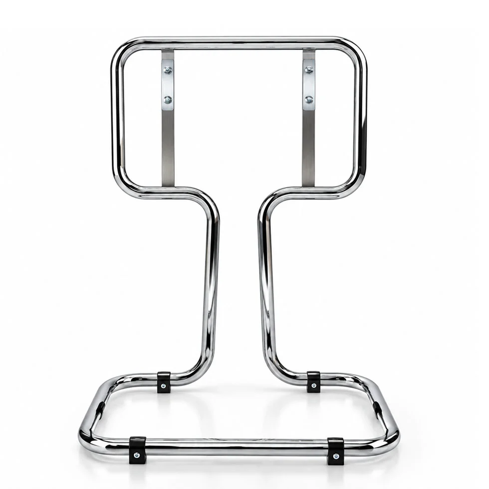 Double Chrome Fire Extinguisher Stand