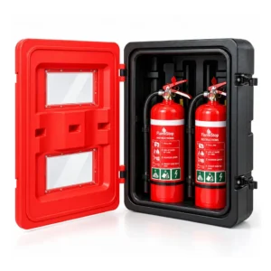 Double Fire Extinguisher Box