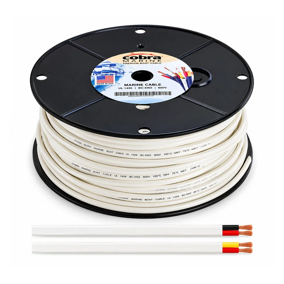Flat Multi Conductor Marine Cable (2.50MM × 330 Feet)